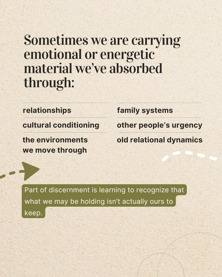 Carousel slide 2: list of what we absorb, from relationships to cultural conditioning